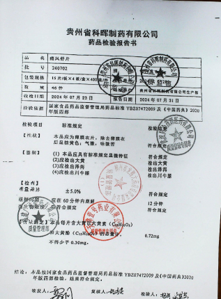 痛风舒片240702的封面