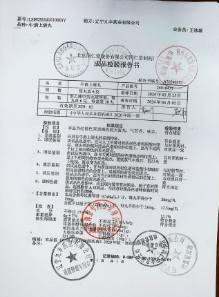 牛黄上清丸24010471的封面