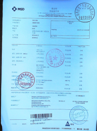 孟鲁司特钠咀嚼片Y011586的封面