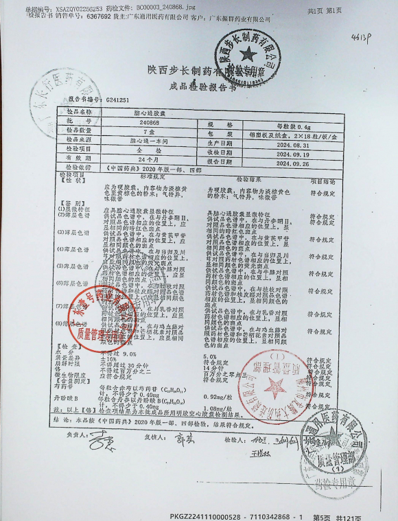 脑心通胶囊240868的封面