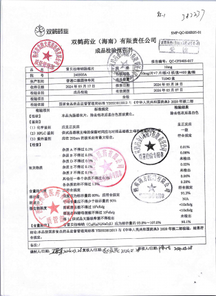 雷贝拉唑钠肠溶片240505A的封面