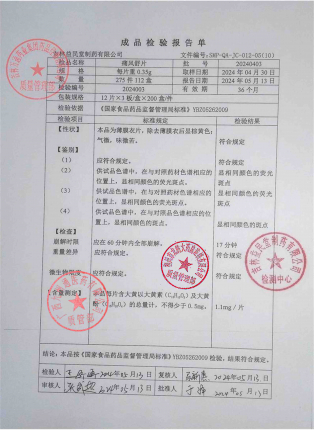 痛风舒片20240403的封面